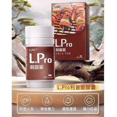 【超值1+1】利普能膠囊 80顆