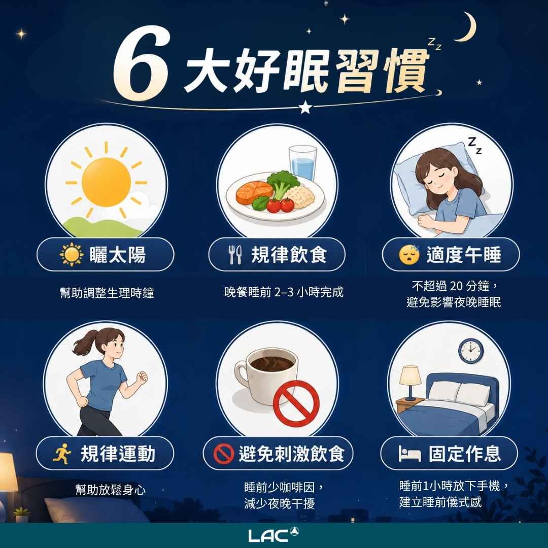 好眠6大簡單習慣 - LAC 保健領導品牌 好眠6大簡單習慣 - LAC 保健領導品牌