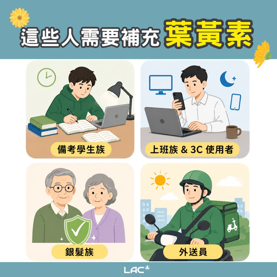 哪些人適合補充葉黃素 - LAC 保健領導品牌
