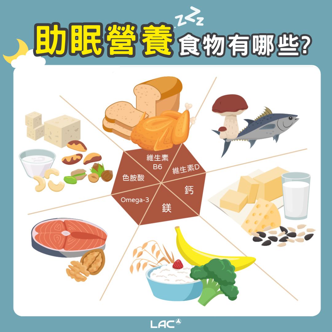助眠營養素清單 - LAC 保健領導品牌